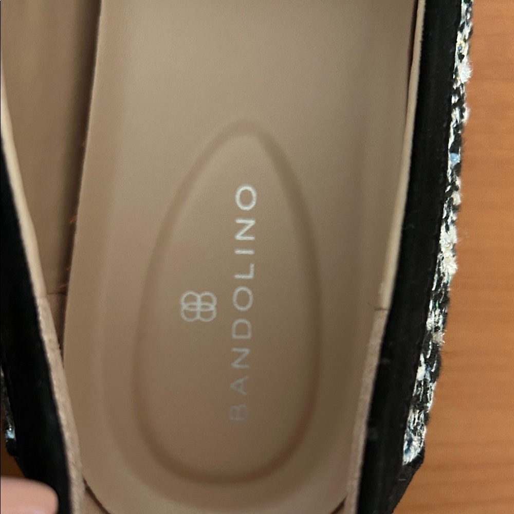 Bandolino Black and White Tweed Loafers - Picture 10 of 14